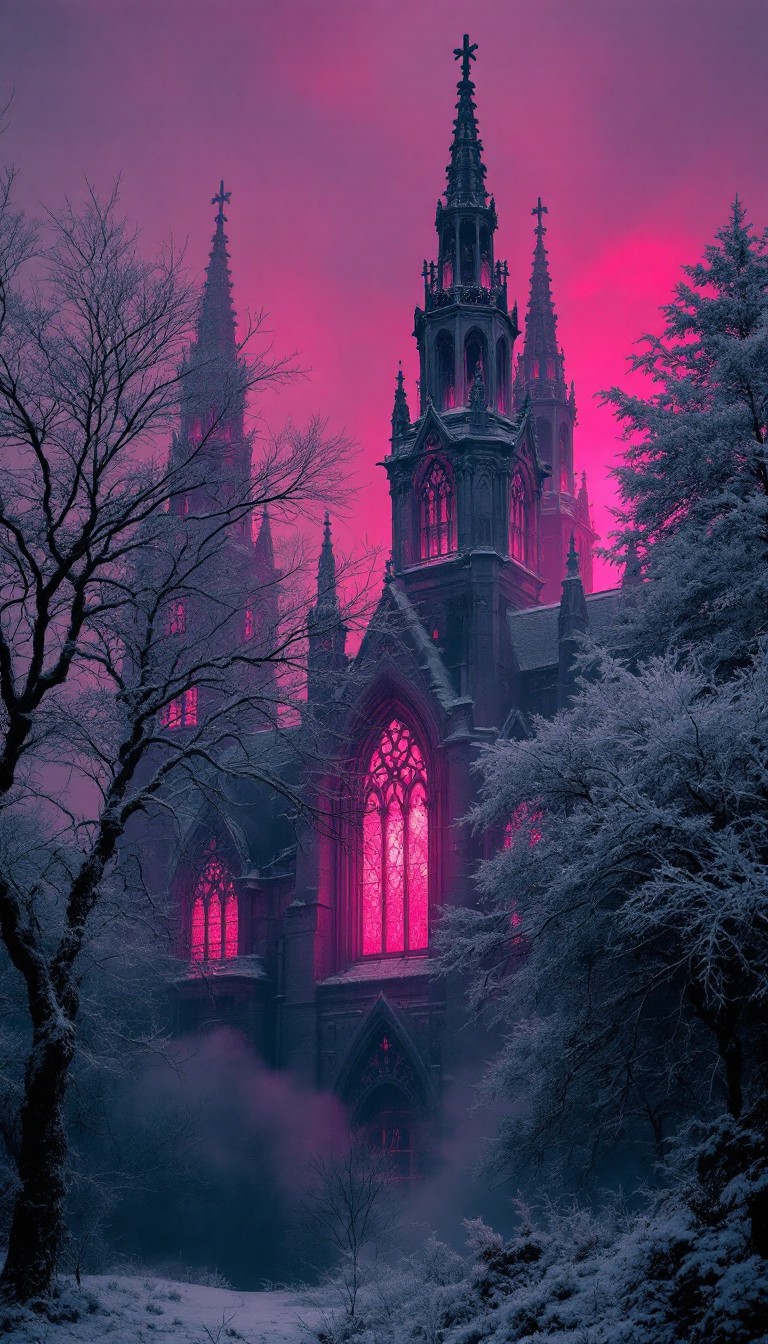 Gothic Cold Free Gothic Winter Dawn Photo - Gothic, Cathedral, Winter | Download at ...