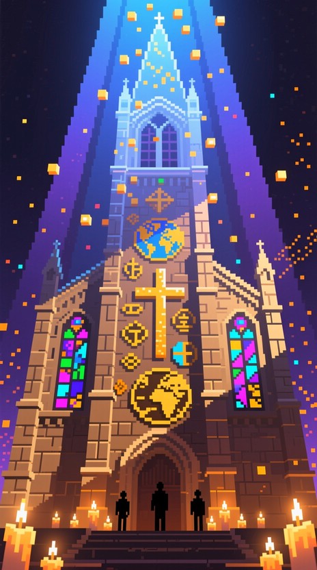 Free Pixelated Cathedral Rising Image - Cathedral, Church, Temple ...