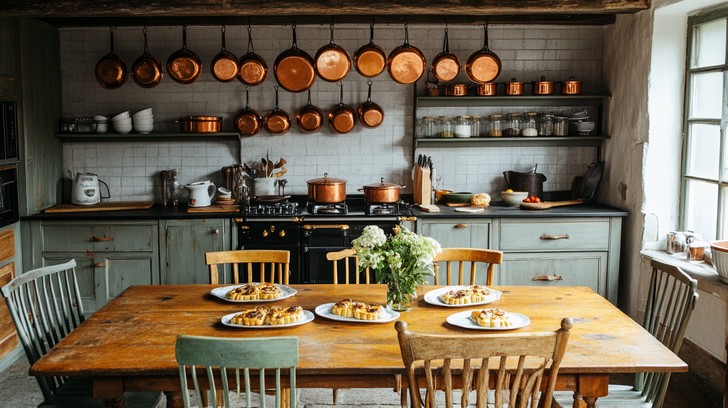 Background Images Rustic Kitchen Setting Free Rustic kitchen interior Image - Kitchen, Rustic, Copper | Download ...