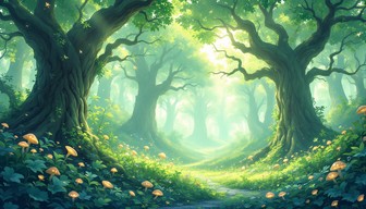 Free Magical Forest Path Image - Forest, Magical, Sunbeams | Download ...