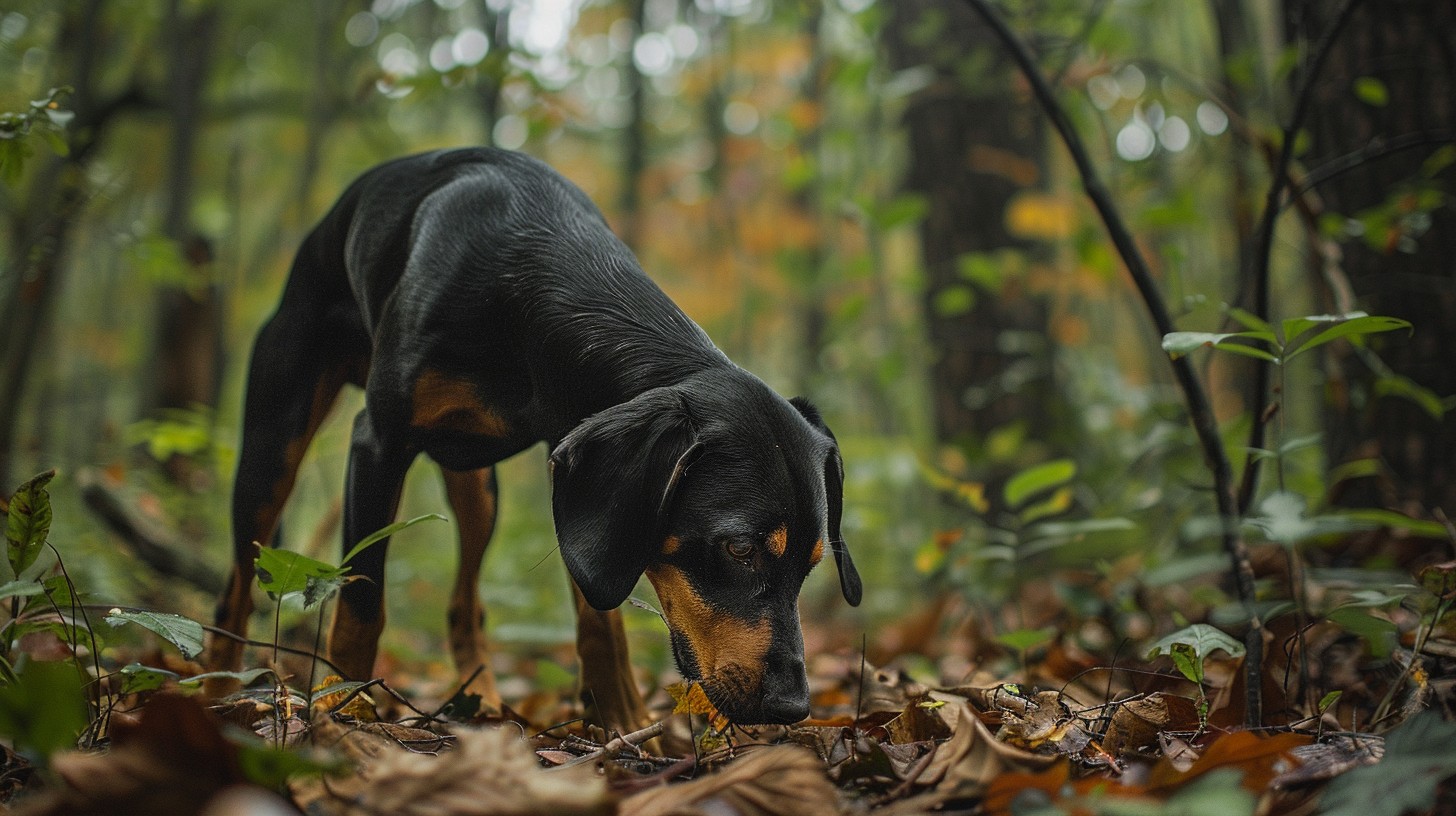Free Dog Exploring Woods Image - Dog, Forest, Autumn | Download at ...