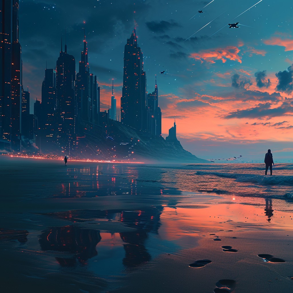 Free Futuristic City Sunset Image - Futuristic, City, Sunset | Download ...