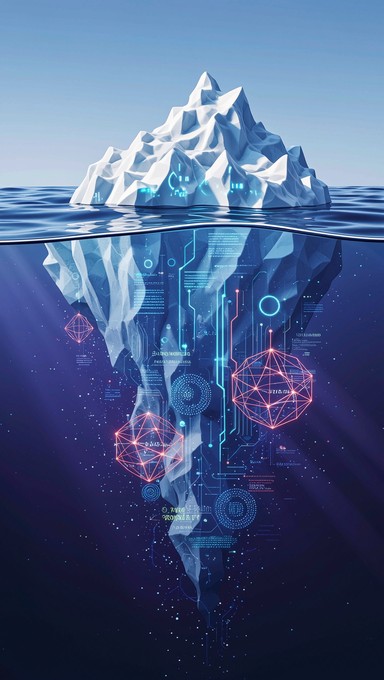 Free Digital Depths Revealed Image - Iceberg, Technology, Digital ...