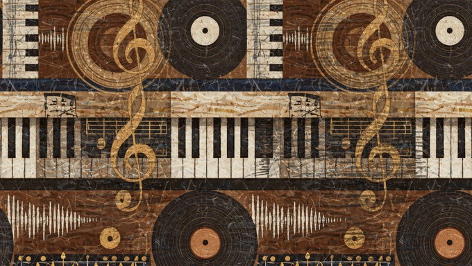 Free Vintage Musical Pattern Image - Music, Vintage, Pattern | Download ...