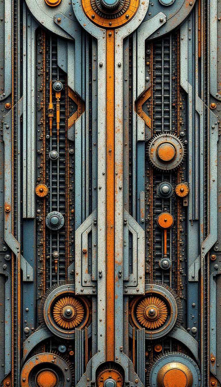 Rail Like Patterns Free Mechanical Railway Pattern Image - Industrial, Geometric ...