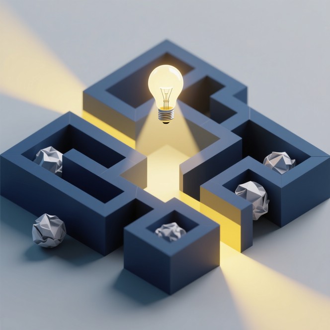 Free Illuminated Creative Maze Image - Labyrinth, Lightbulb ...