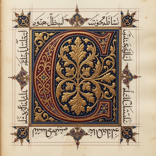 Medieval Calligraphy Pattern Free Art Nouveau Calligraphy Image - Illustration, Artisan, Manuscript ...