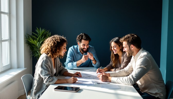 Free Collaborative Team Meeting Image - Teamwork, Collaboration ...