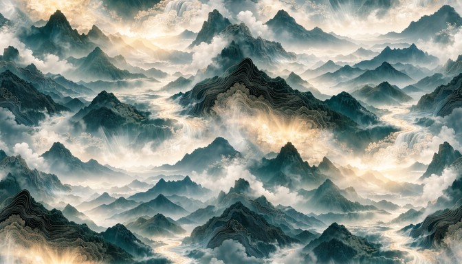 Free Mystical Mountain Mist Image - Mountains, Landscape, Pattern ...