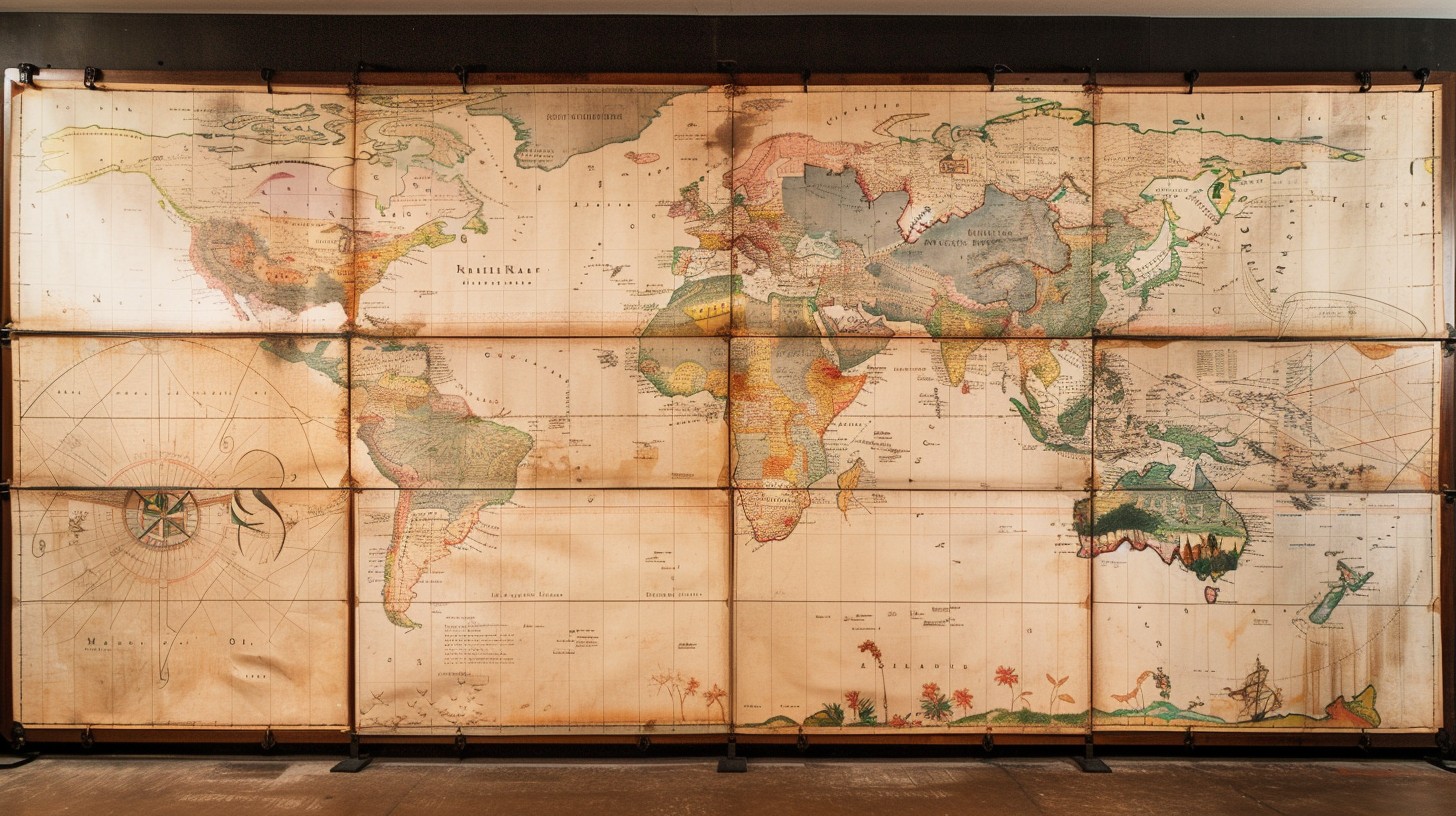 Free Vintage world map Image - Map, Vintage, World | Download at StockCake