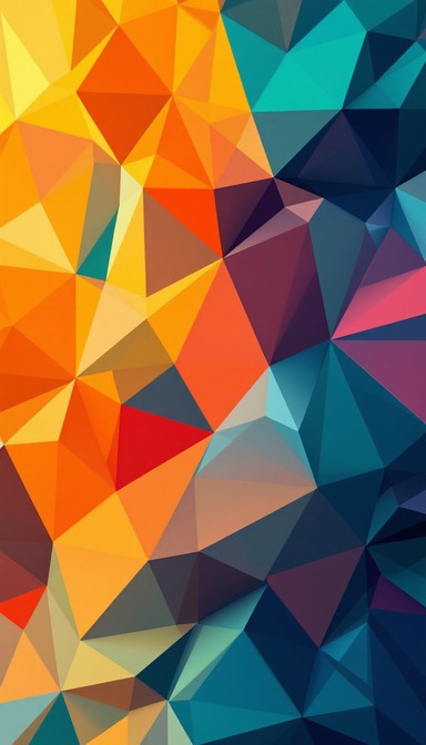 Free Vibrant Triangle Pattern Image - Geometric, Polygon, Triangle ...