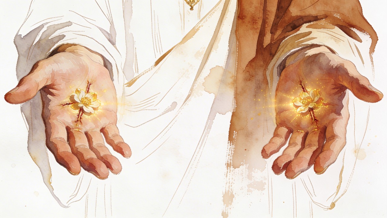 Free Sacred Hands Offering Image - Watercolor, Hands, Christ | Download ...