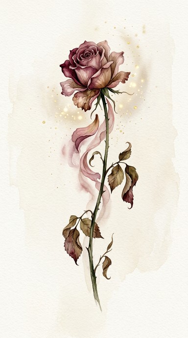 Free Fading Rose Beauty Image - Watercolor, Rose, Botanical | Download ...