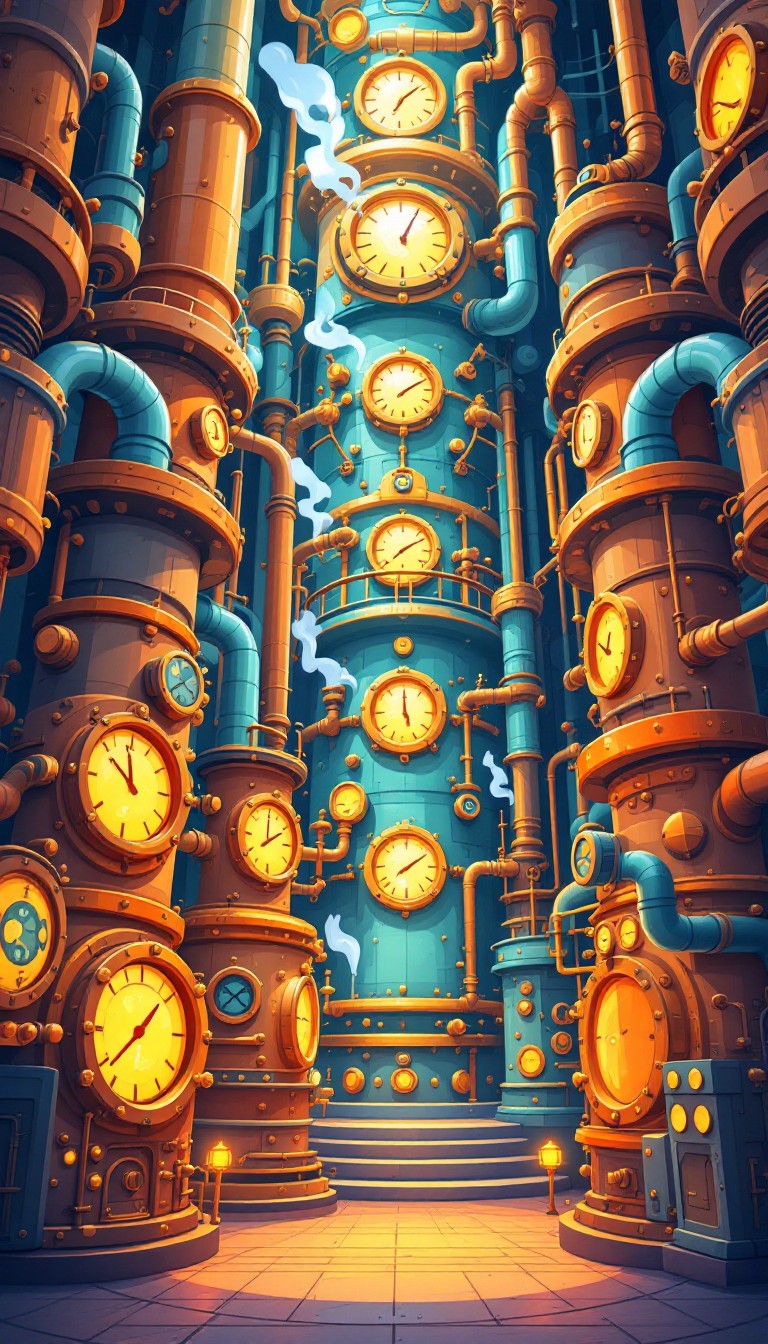 Free Magical Engine Room Photo - Illustration, Whimsical, Steampunk ...