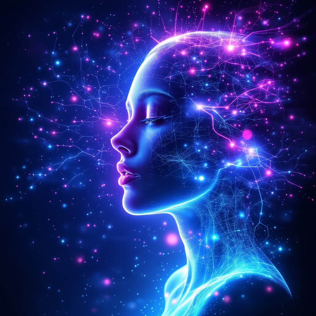 Free Digital Mind Awakens Image - Cyberpunk, Neon, Holographic ...