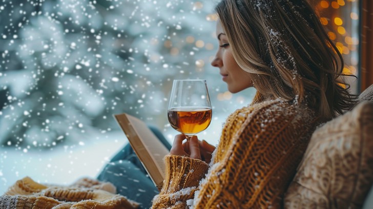 Snow Reading Free Serene Winter Reading Image | Download at StockCake
