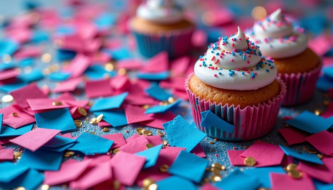 Free Cascading Sweet Confetti Image - Sprinkles, Cupcake, Frosting ...
