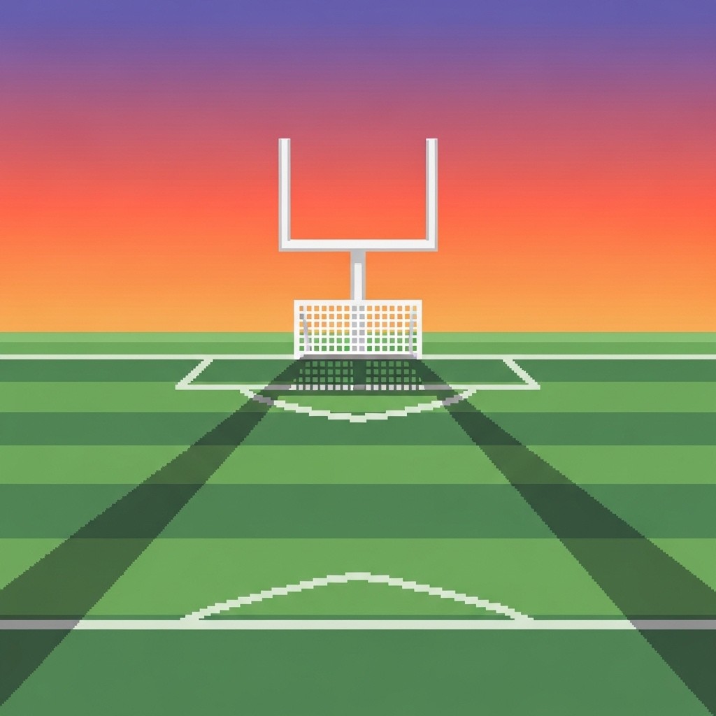 Free Pixel Soccer Sunset Image - Soccer, Goalpost, Pixel | Download at ...