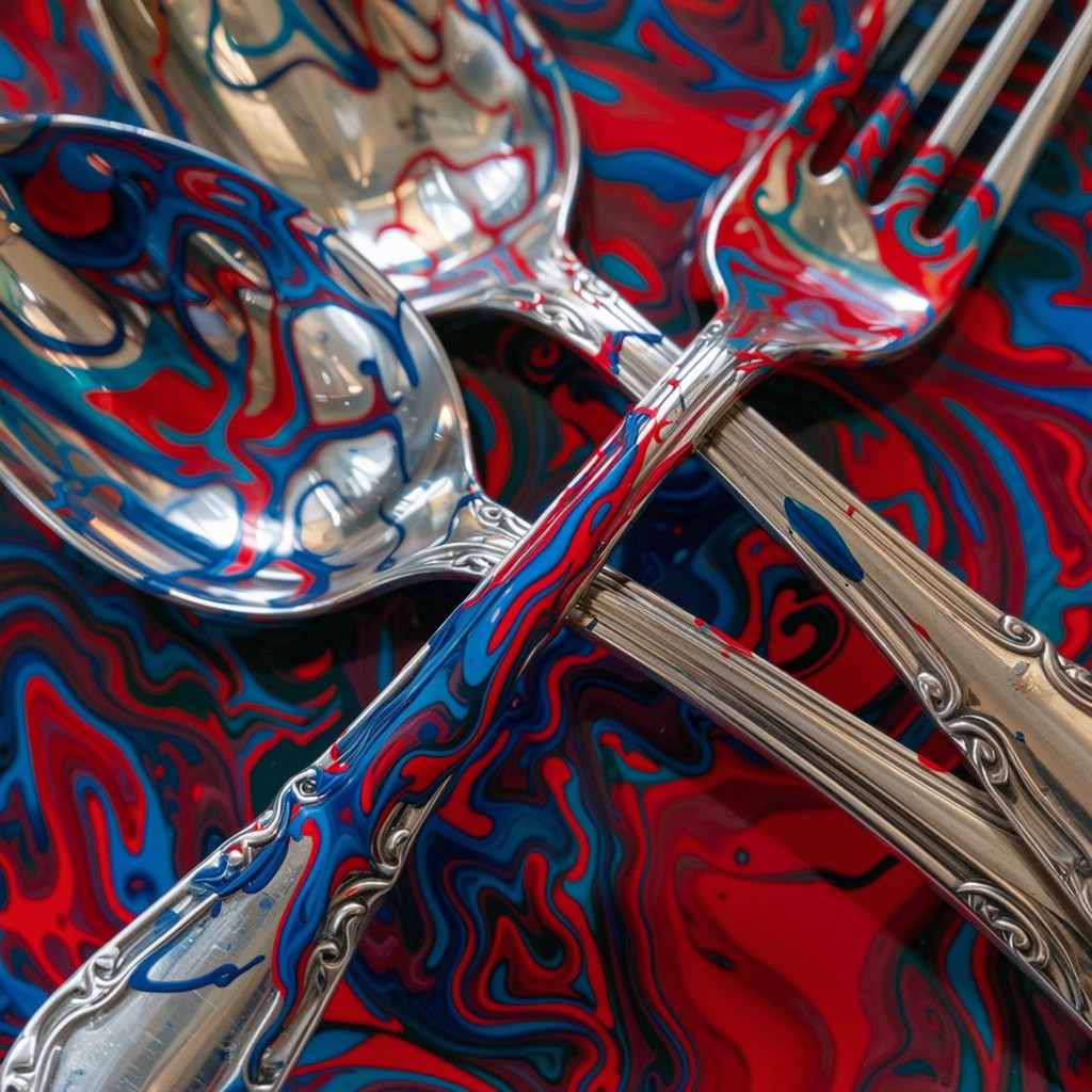 Free Paint Meets Silver Image - Silverware, Paint, Abstract | Download ...