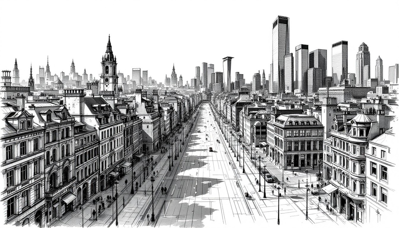 Free Old Meets New Image - Architecture, Sketch, Graphite | Download at ...