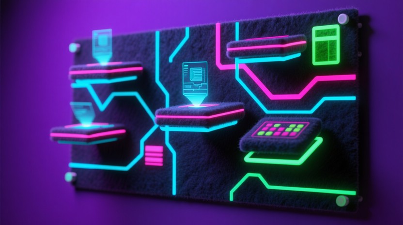 Violet Computer Interface Free Neon Tech Interface Image - Cyberpunk, Neon, Futuristic | Download ...
