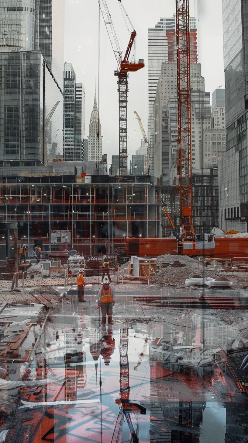 Infrastructure Project Scene Free Urban Construction Scene Image - Construction, Urban, City ...