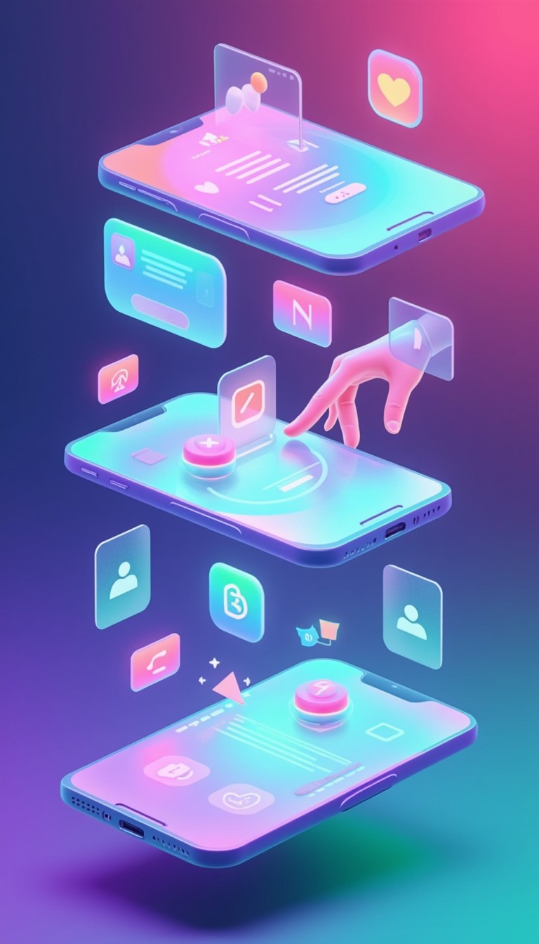Free Digital Interface Cascade Image - 3d, Interface, Smartphone ...