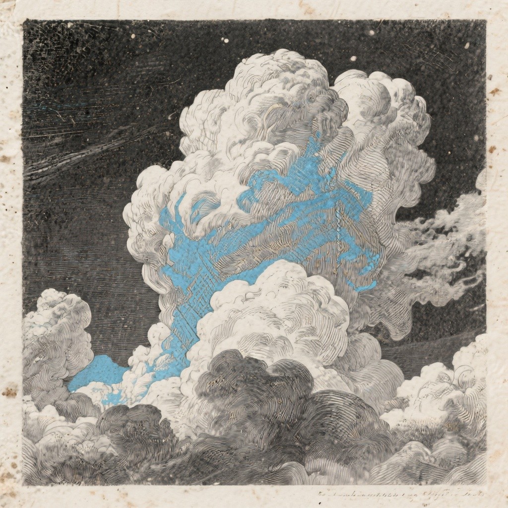 Free Vintage Cloud Study Image - Clouds, Vintage, Cyanotype | Download ...