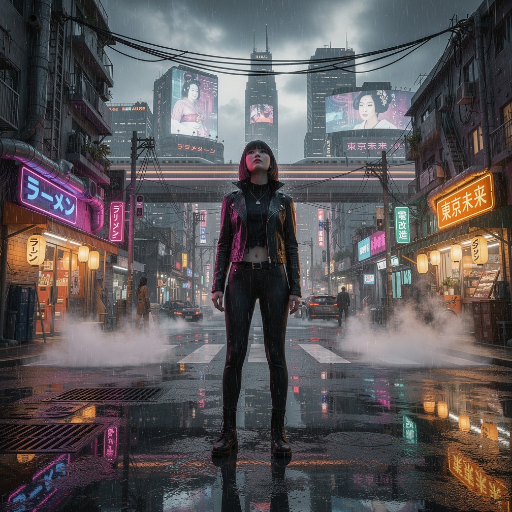 Free Neon Rain Cyberpunk Image - Cyberpunk, Neon, Futuristic | Download ...