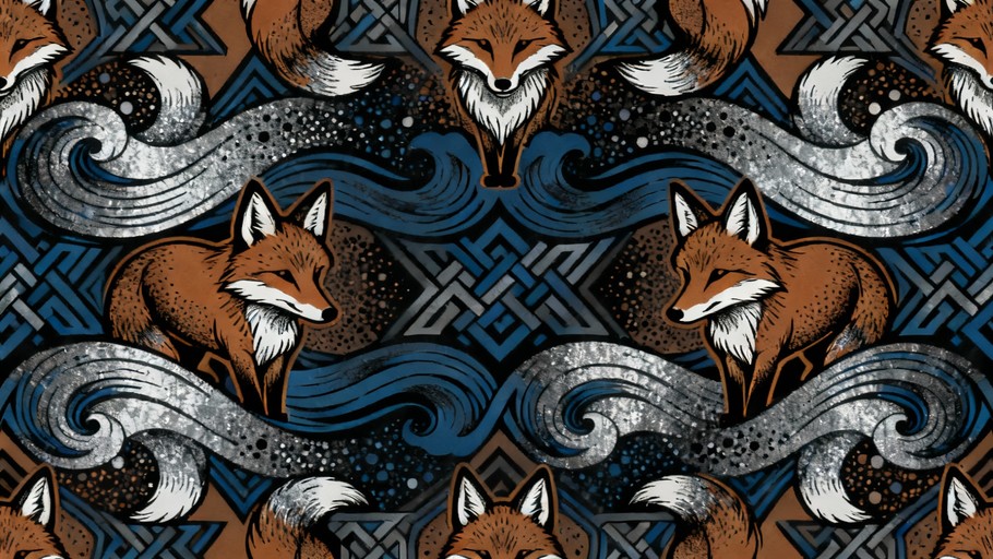 Free Geometric Fox Pattern Image - Fox, Pattern, Tattoo | Download at ...