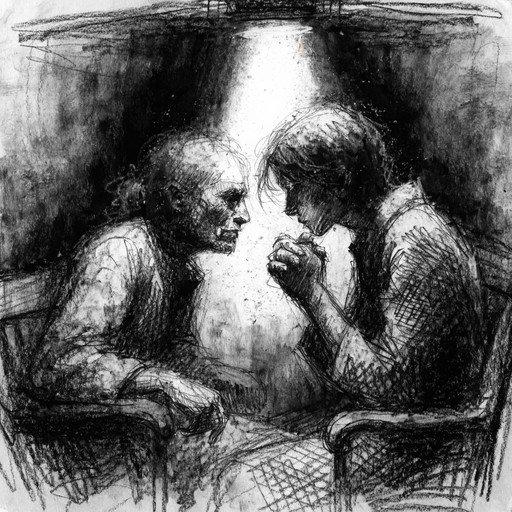 Intimate Communication Drawing Free Intimate Charcoal Conversation Image - Charcoal, Sketch, Drawing ...