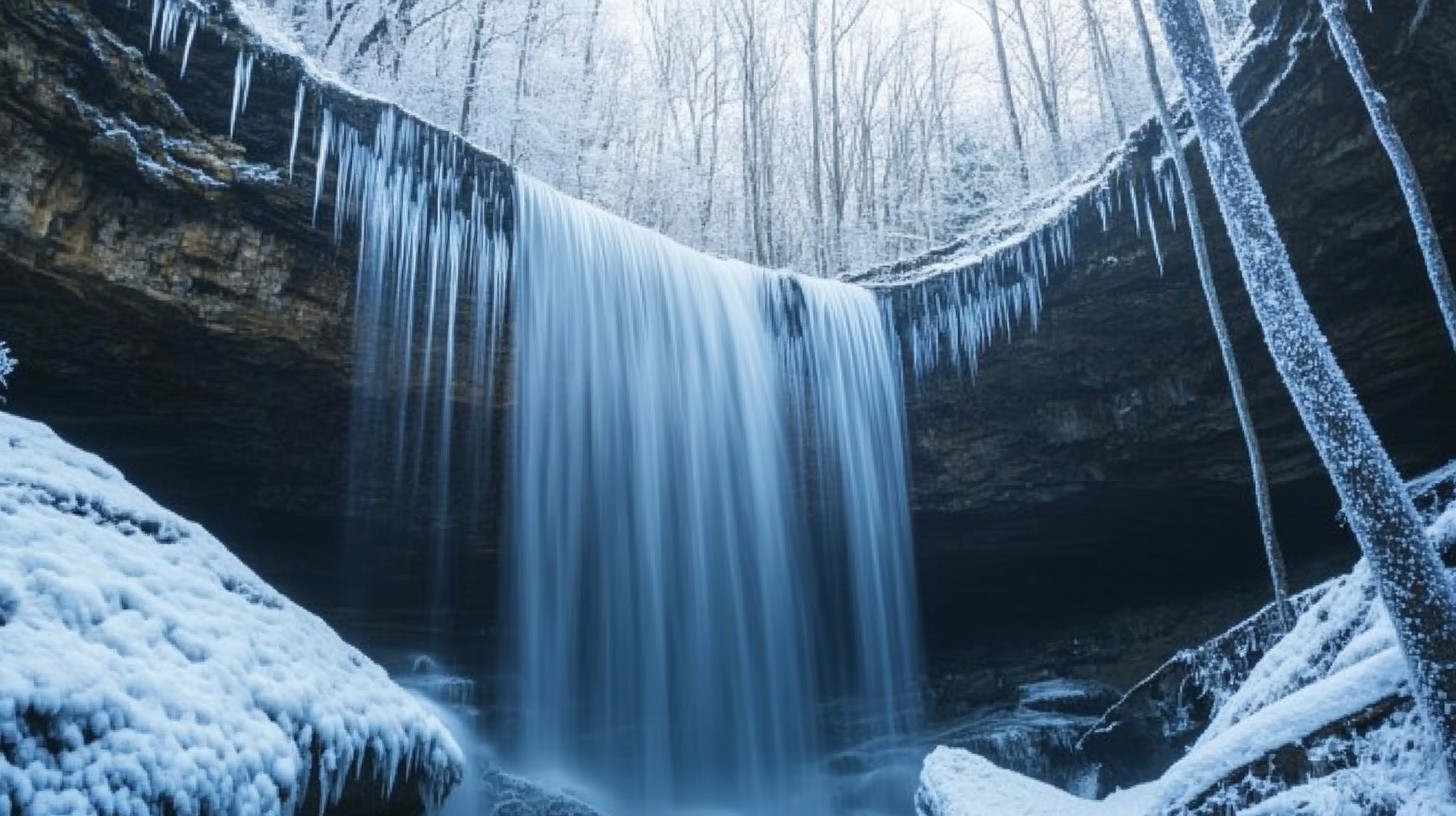 Free Frozen waterfall view Image - Winter, Waterfall, Frozen | Download ...