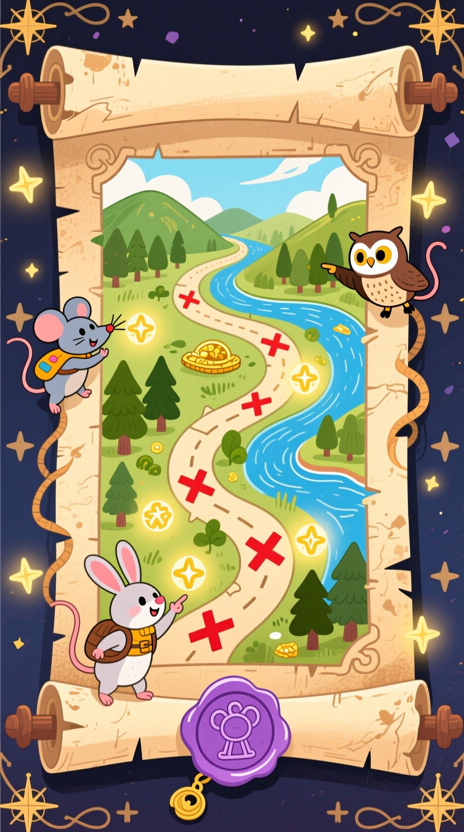 Free Magical Treasure Map Image - Scroll, Map, Treasure | Download at ...