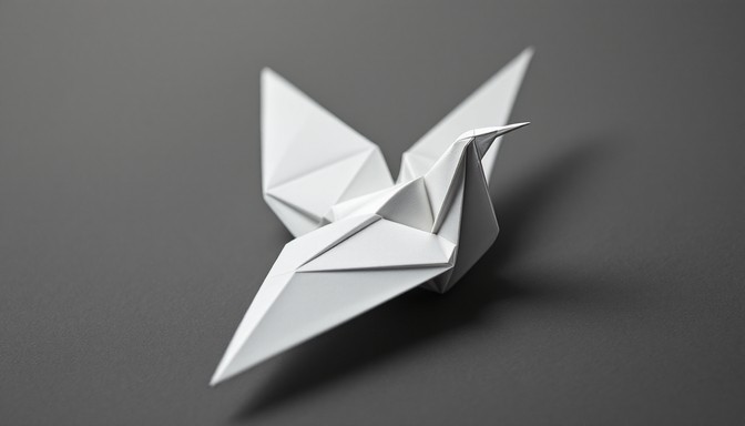 Free Paper Bird Flight Image - Origami, Crane, Bird | Download at StockCake