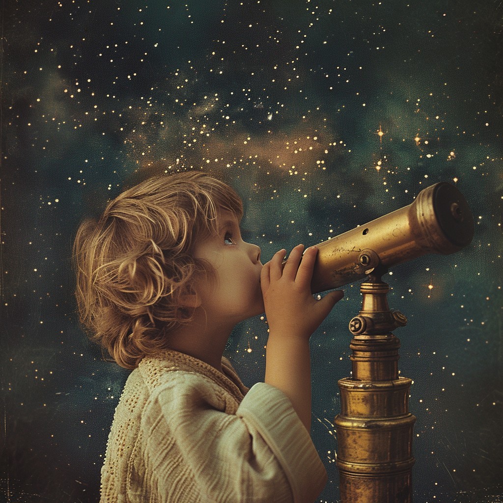 Free Stargazing Young Explorer Image - Child, Telescope, Stars ...