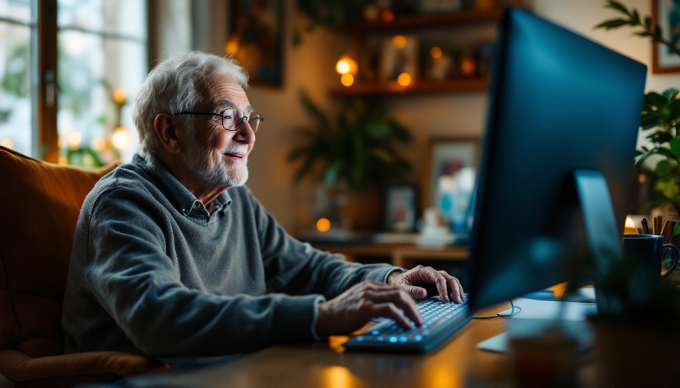 Free Senior Embraces Technology Image - Senior, Technology, Computer ...