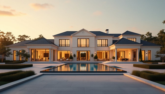 Free Golden Hour Mansion Image - Mansion, Luxury, Estate | Download at ...