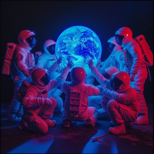 Free Astronauts Gathering Globally Image - Astronauts, Globe, Glowing ...