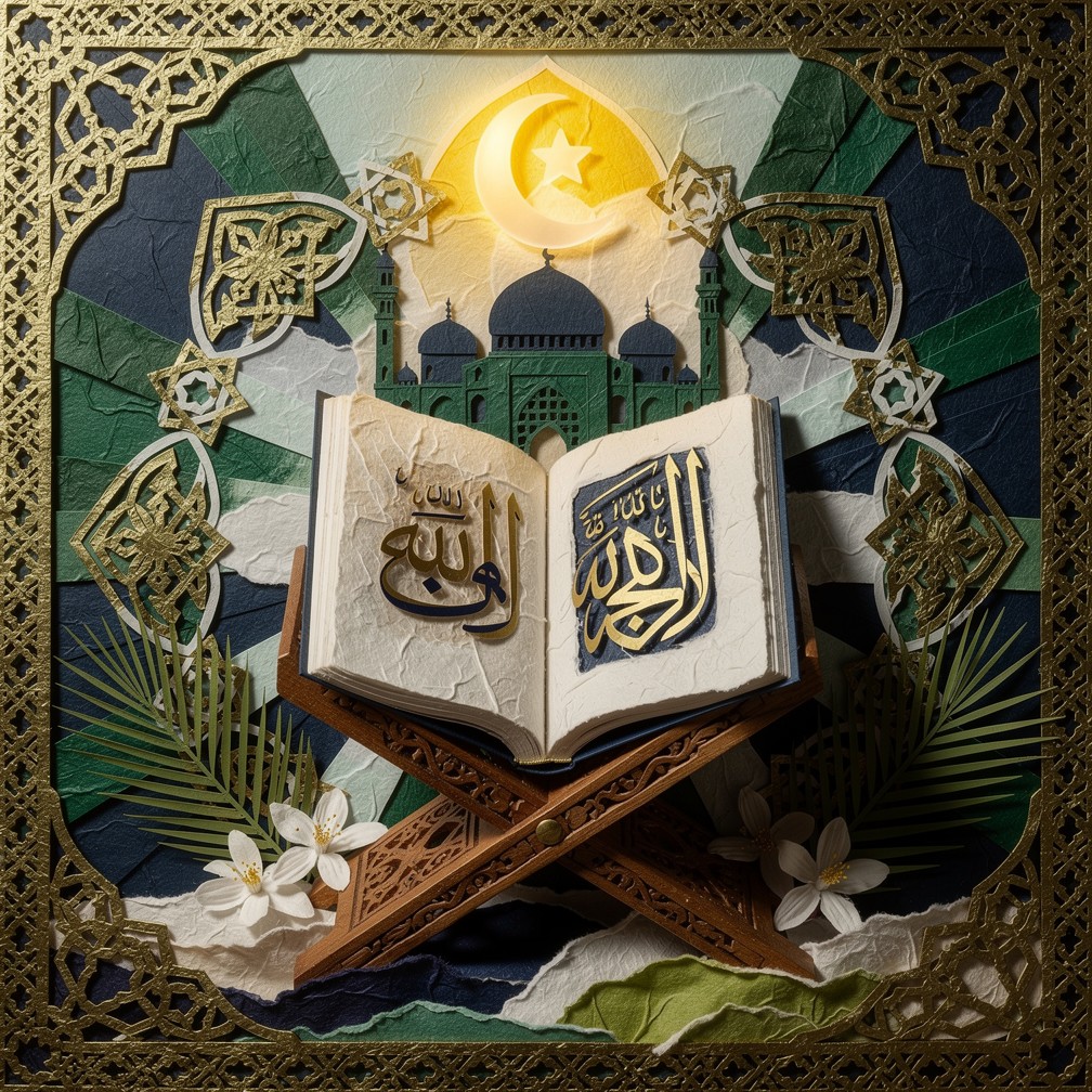 Sacrd Paper Free Sacred Paper Artistry Image - Quran, Islamic, Papercraft ...