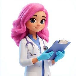 Free Doctor Taking Notes Image - Doctor, Animated, Female | Download at ...