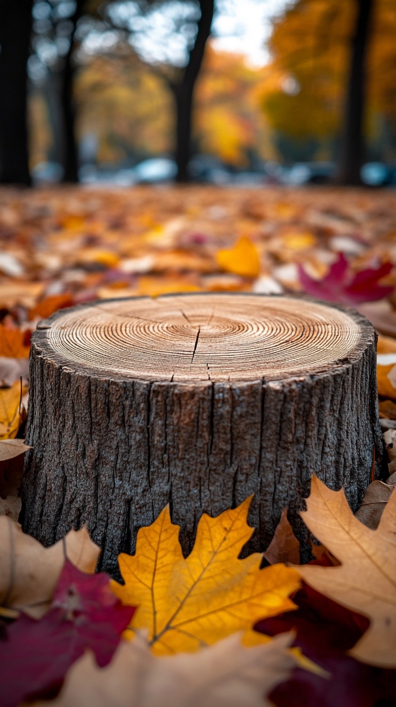 Fall Stumps Free Autumn Stump Close-up Image - Autumn, Stump, Leaves | Download at ...