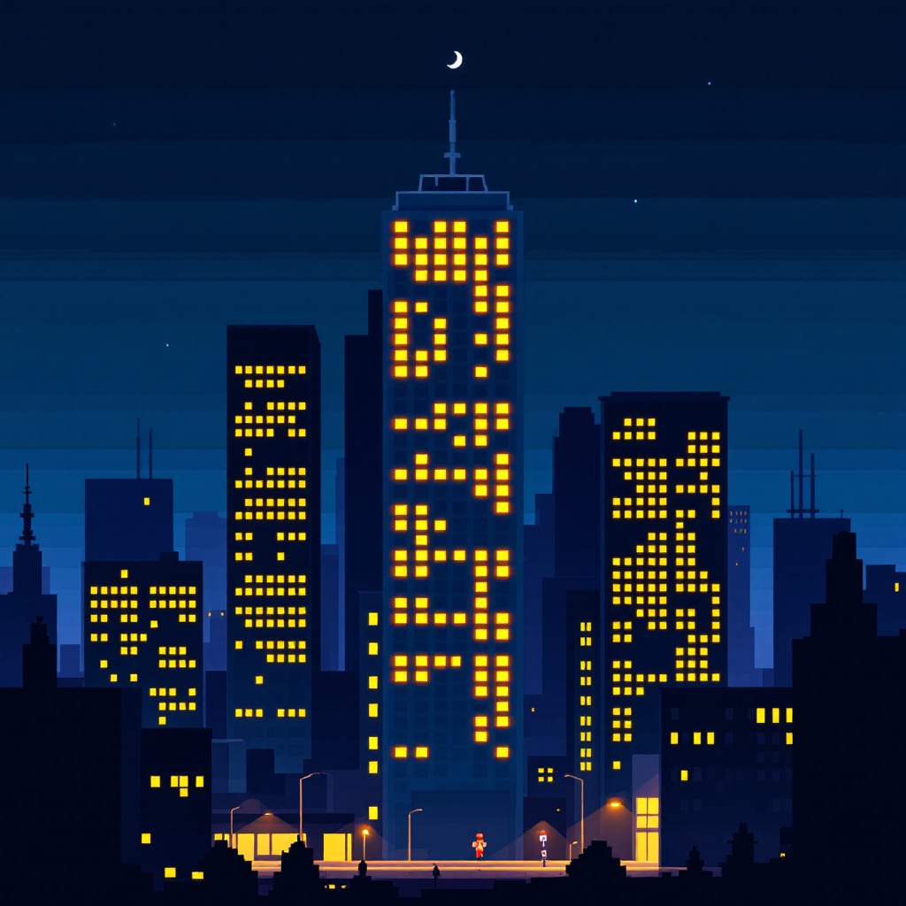 Free Pixel Night Cityscape Image - Pixel, Cityscape, Night | Download ...