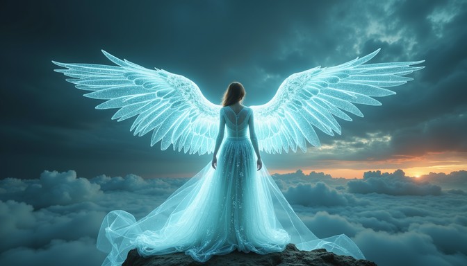 Download Luminescent Angel Ascending Image - Angel, Wings, Luminescent ...