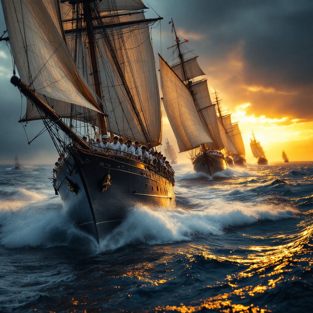 Free Majestic sailing fleet Image - Sailing, Ships, Maritime | Download ...