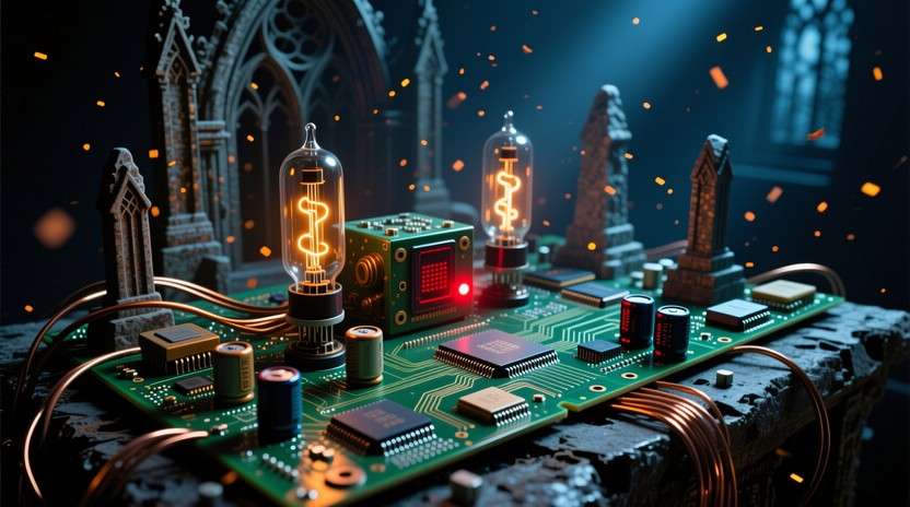 Free Forgotten Electronic Cathedral Image - Gothic, Technology, Decay ...