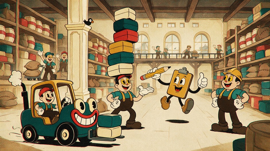 Download Retro Warehouse Cartoon Stock Images for Free | StockCake