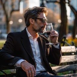 Free Elegant Evening Sip Image - Man, Wine, Evening | Download at StockCake