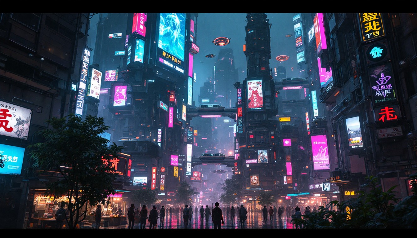 Free Neon Cyberpunk Metropolis Image - Cyberpunk, Neon, Futuristic ...