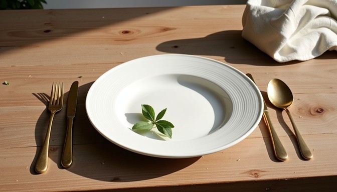 Free Minimalist Table Setting Image - Plate, Ceramic, Table | Download ...
