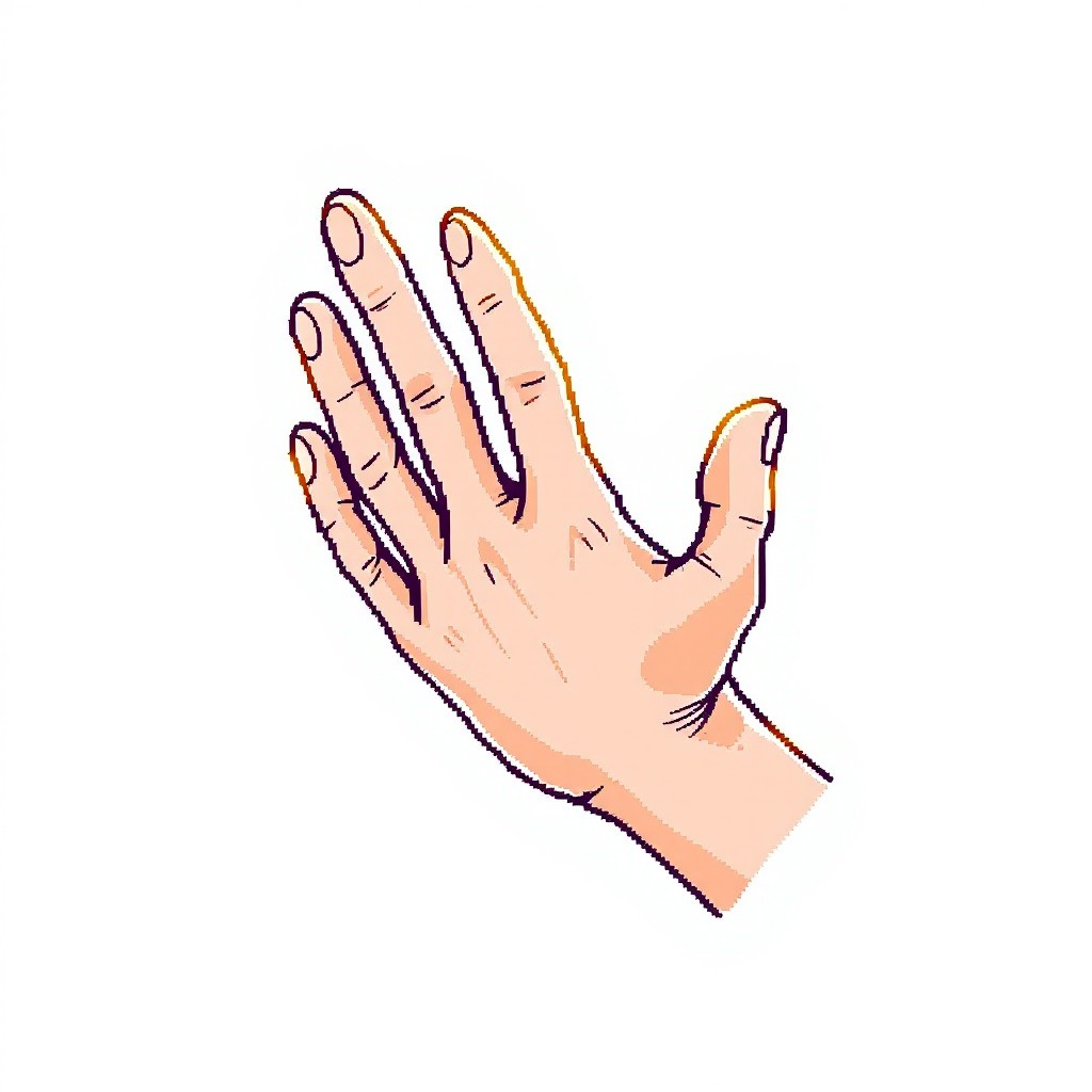 Free Glowing Pixel Hand Image - Pixel, Hand, Minimal | Download at ...